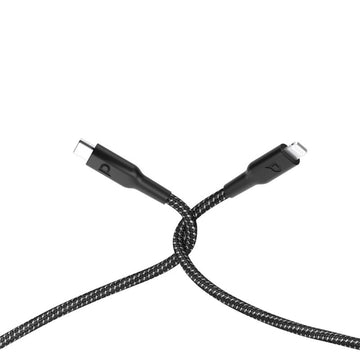 New Powerology Type C to Lightning Braided Cable 2M PD 60W - Black