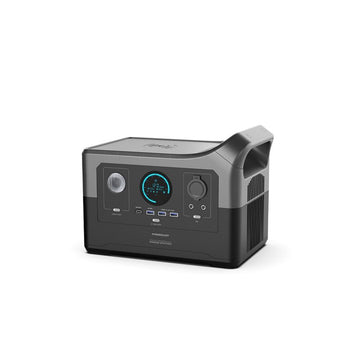 مولد طاقة من Powerology بشحن سريع وتطبيق بسعة 120000mAh 700W - أسود