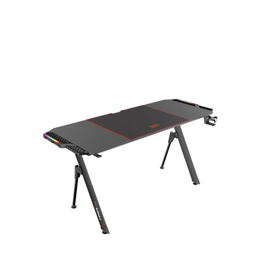 Porodo Gaming Desk with RGB Lighting - Black