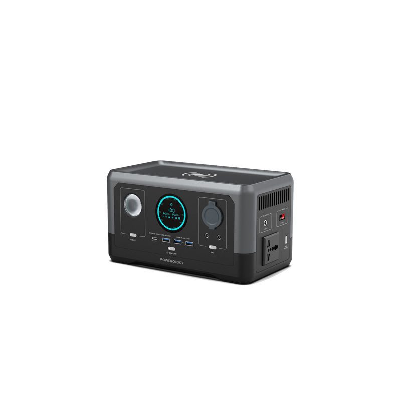 مولد طاقة Powerology بشحن سريع 76800mAh 300W - أسود