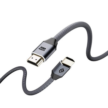 Powerology 8K HDMI to HDMI Braided Cable 2M - Grey