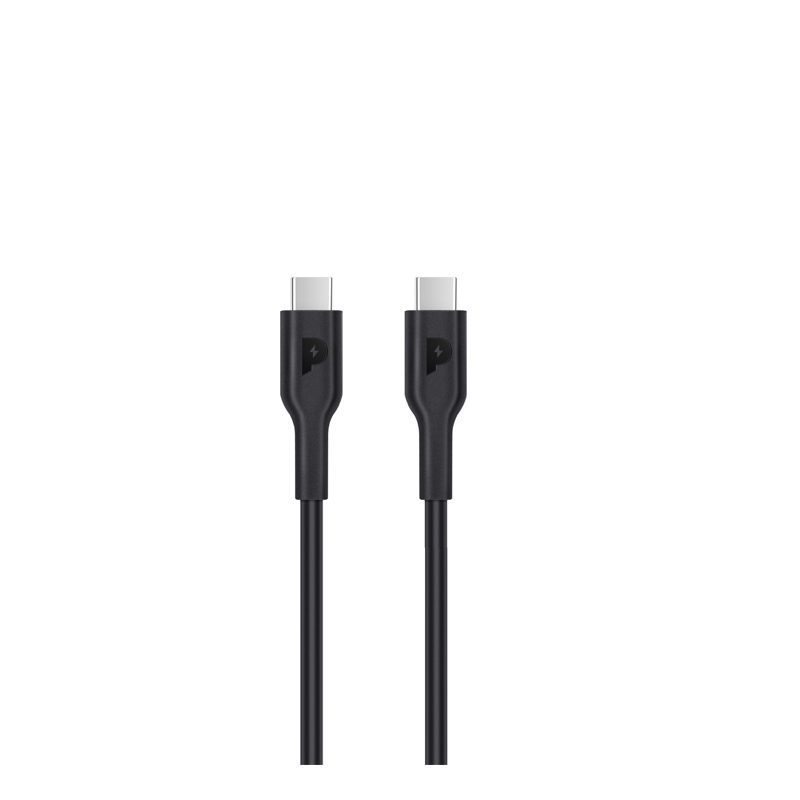 Powerology PVC Type C to Type C PD Power Cable 2m - Black