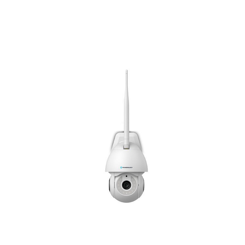 Powerology Advanced Smart Outdoor Waterproof 4G 360 Degree Camera - White