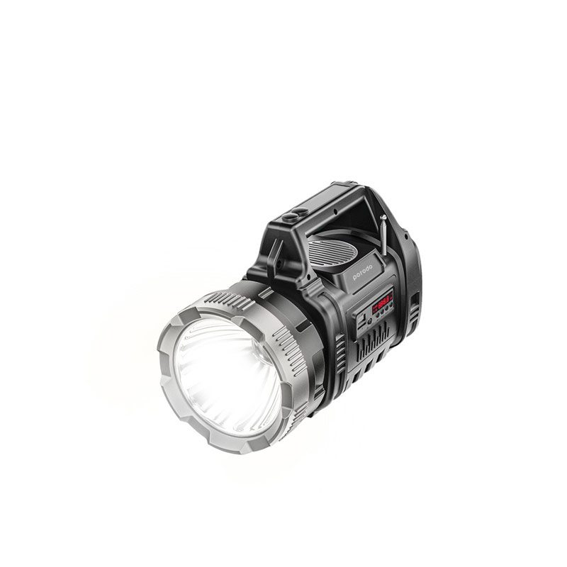 Porodo LifeStyle Outdoor 10W 3-in-1 Flashlight with FM Radio and Bluetooth Speaker