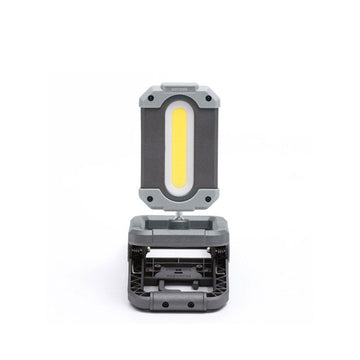 "Porodo LifeStyle 4000mAh 10W Outdoor Magnetic Flashlight with Power Bank - Black/Gray"